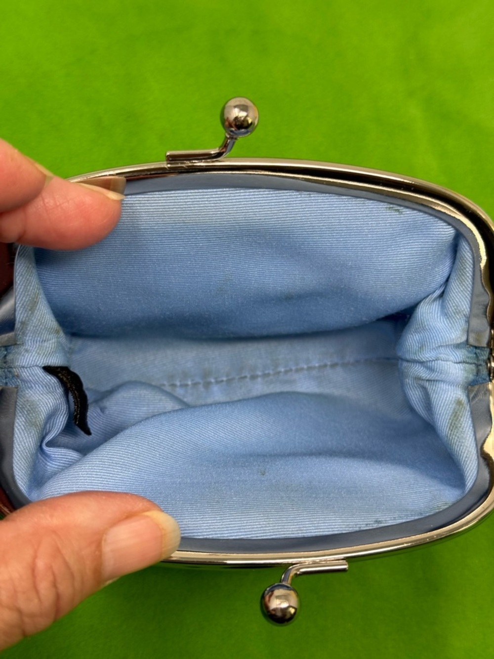 COACH Pink All Over Signature Kiss Lock Coin Purse - Picture 7 of 8